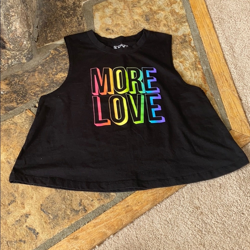 💖More Love Crop Top - Picture 2 of 4